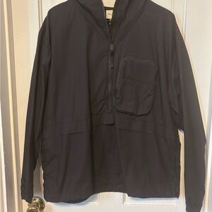 H&M Black zip up windbreaker Hooded Jacket